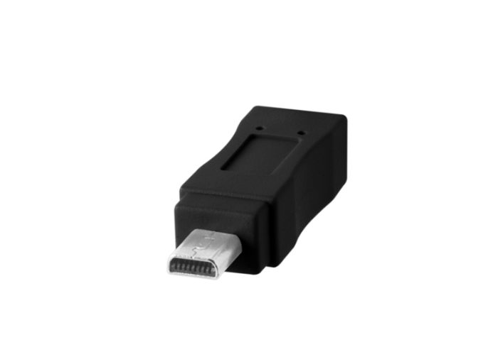 CUC2615 BLK TetherPro USB C to 2.0 Mini B 8 Pin 15 BLK 8 pin tip
