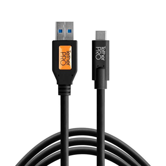 Tethertools cuc3215-blk tetherpro usb 3.0 to usb-c, 15′ (4.6m) black cable