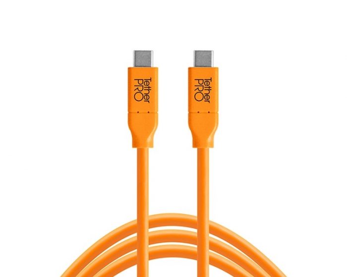 Tethertools cuc06-org tetherpro usb-c to usb-c, 6′ (1.8m) orange cable