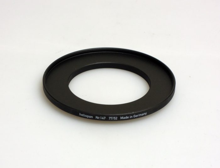 Heliopan adapter/stepping ring up to 77mm (filter).