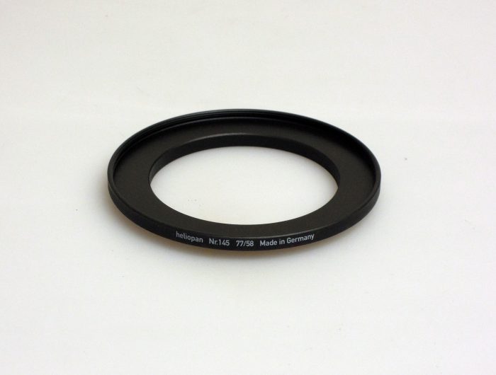 Heliopan adapter/stepping ring up to 77mm (filter).