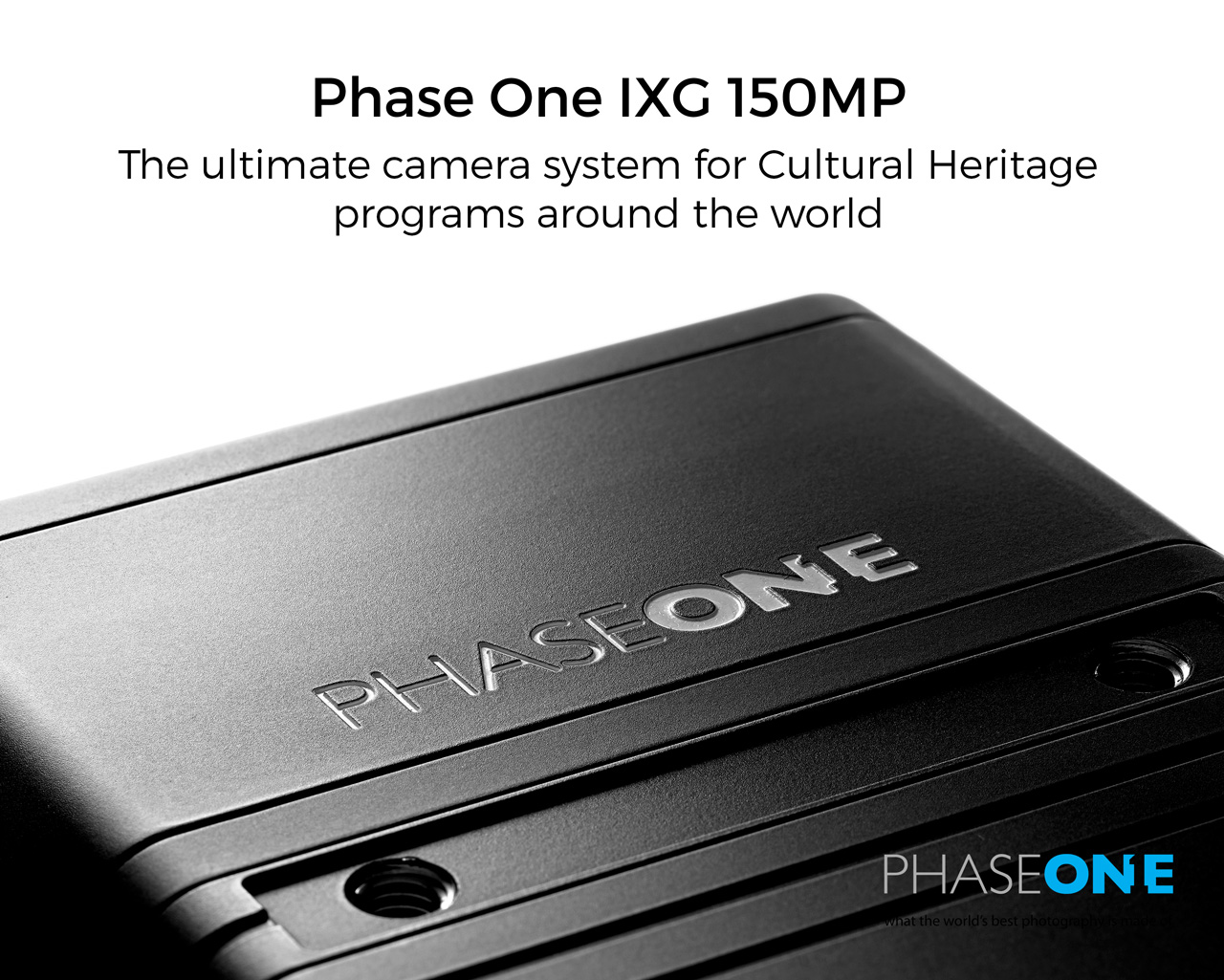 Phase One IXG 150MP for Cultural Heritage