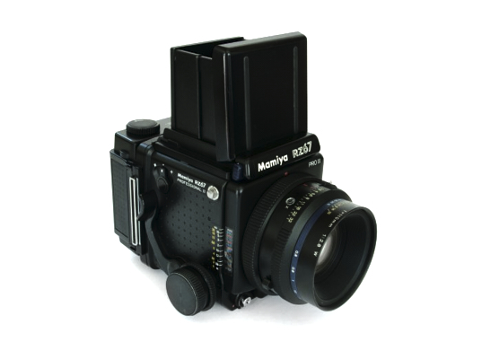 Pre-owned mamiya rz pro ii with 110mm f2.8 lens, waist level finder and 120 roll film holder